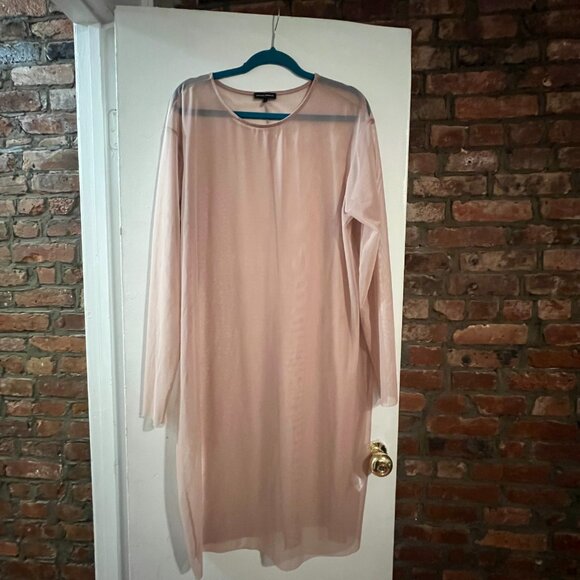 Universal Standard Thames Fog Dress *Sheer outer dress only - Picture 2 of 4
